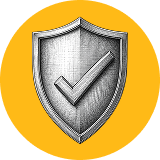 Secure protection icon
